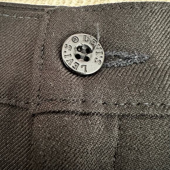 Levi's Vintage 80s High Rise Bend Over Straight Leg Pant Black 18 - Picture 4 of 9